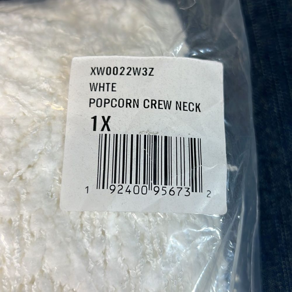 Sanctuary Women’s White Popcorn Crew Neck Sweater Size 1X - Picture 5 of 6